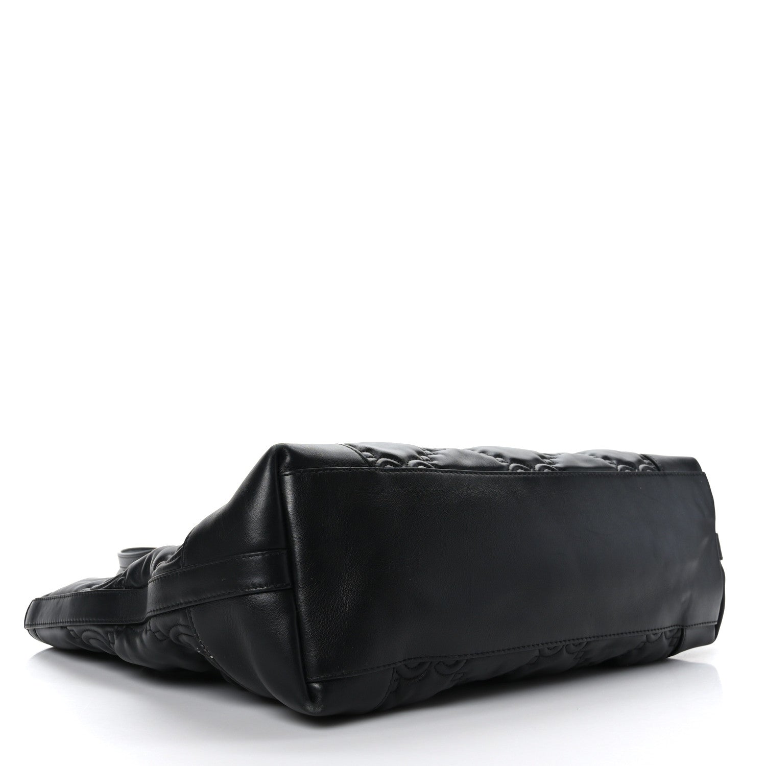 Gucci Calfskin GG Matelasse Medium Ophidia Shopping Tote Black 4 of 9