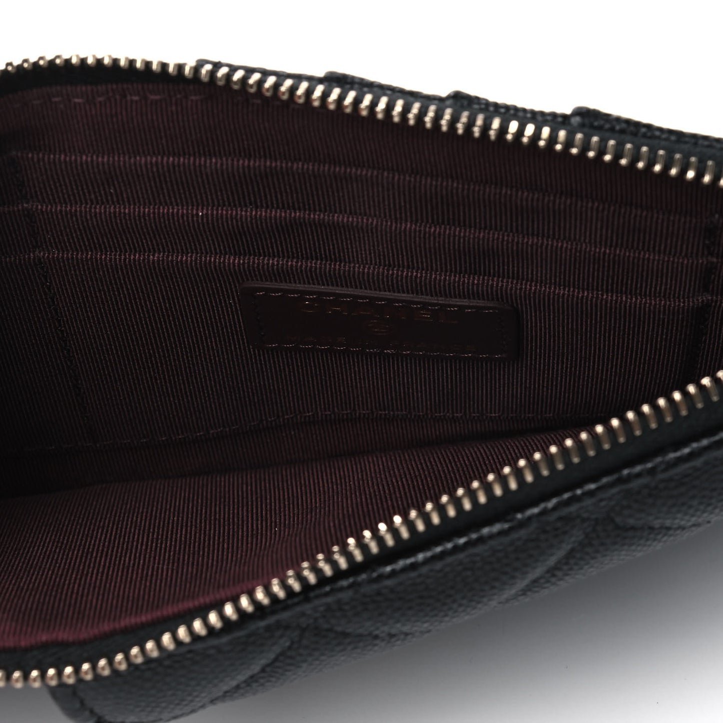 Caviar Quilted Classic iPhone Pouch Black