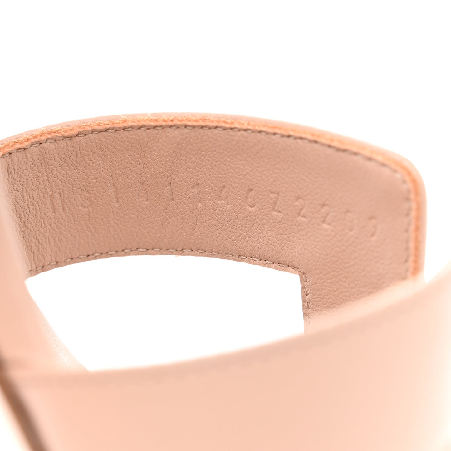 Calfskin Oasis Sandals 36.5 Nude