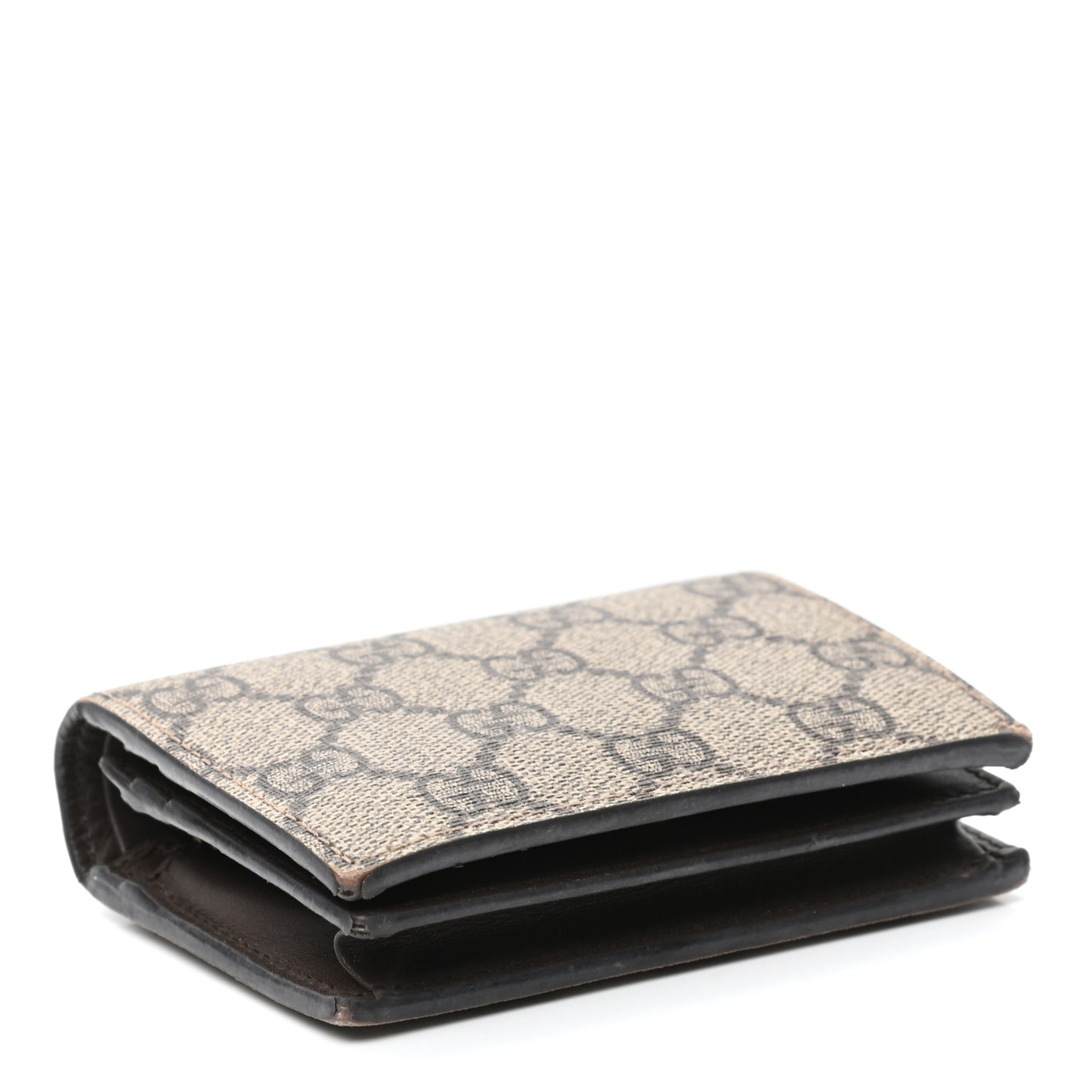 GG Supreme Monogram Card Case Beige