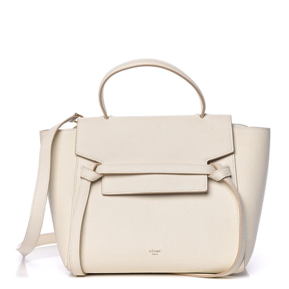 Celine Grained Calfskin Micro Belt Bag White 1 of 14