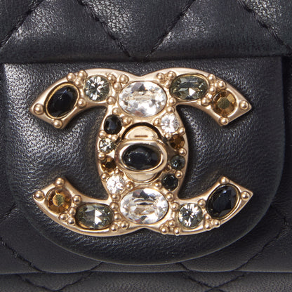 Chanel Lambskin Quilted Precious Jewel Extra Mini Flap Black 7 of 9