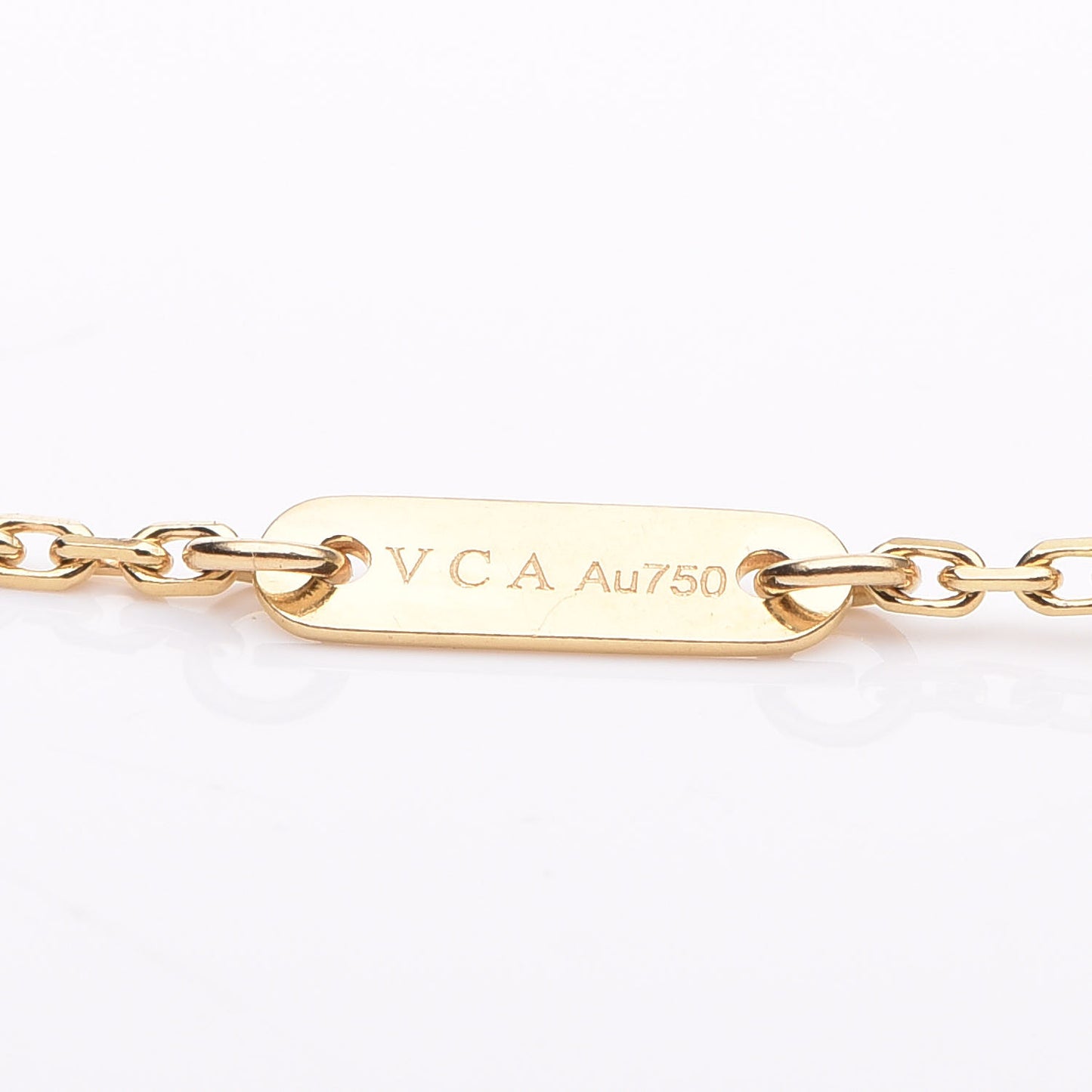 18K Yellow Gold Mother of Pearl Sweet Alhambra Bracelet
