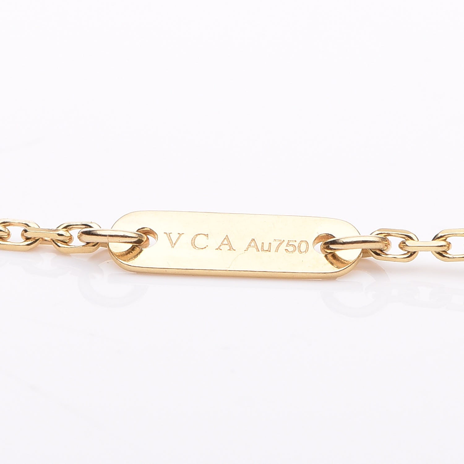Van Cleef & Arpels 18K Yellow Gold Mother of Pearl Sweet Alhambra Bracelet 6 of 9