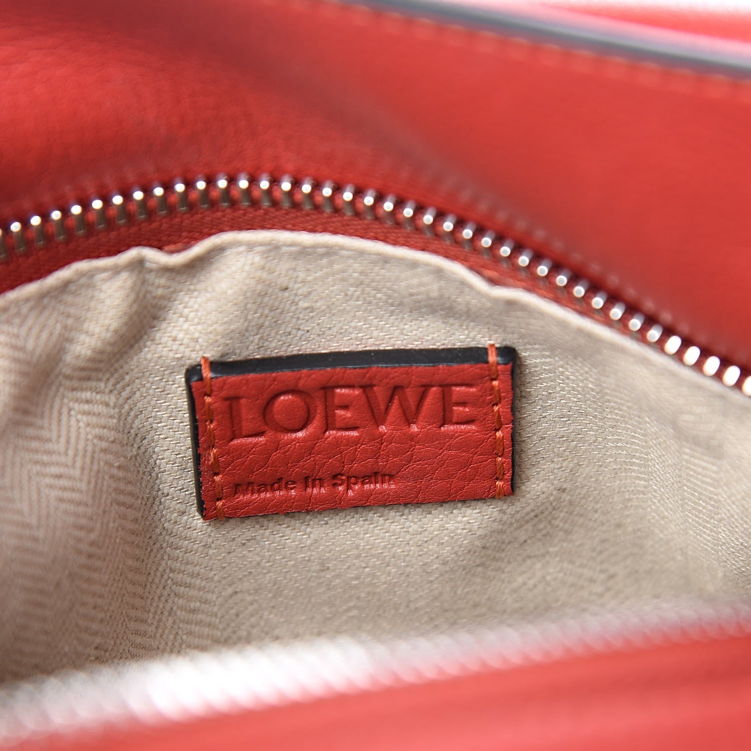 Loewe Calfskin Small Puzzle Bag Pastel Scarlet 6 of 9