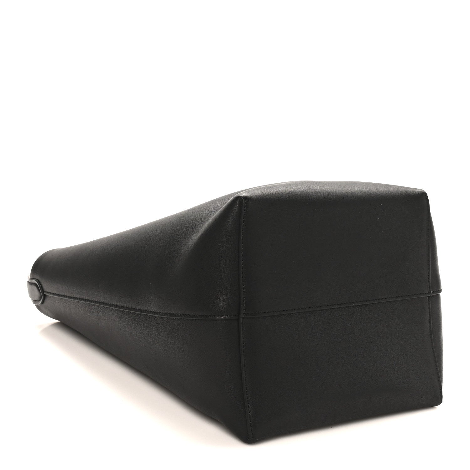 The Row Polished Saddle Calfskin Medium N/S Park Tote Black 3 of 8