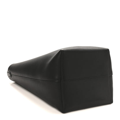 The Row Polished Saddle Calfskin Medium N/S Park Tote Black 3 of 8