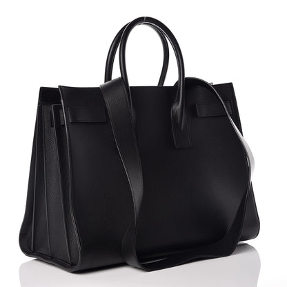 Saint Laurent Grained Calfskin Large Sac De Jour Carryall Black 4 of 13