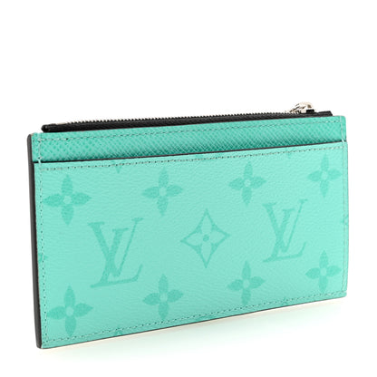 Louis Vuitton Taigarama Coin Card Holder Miami Green 3 of 7