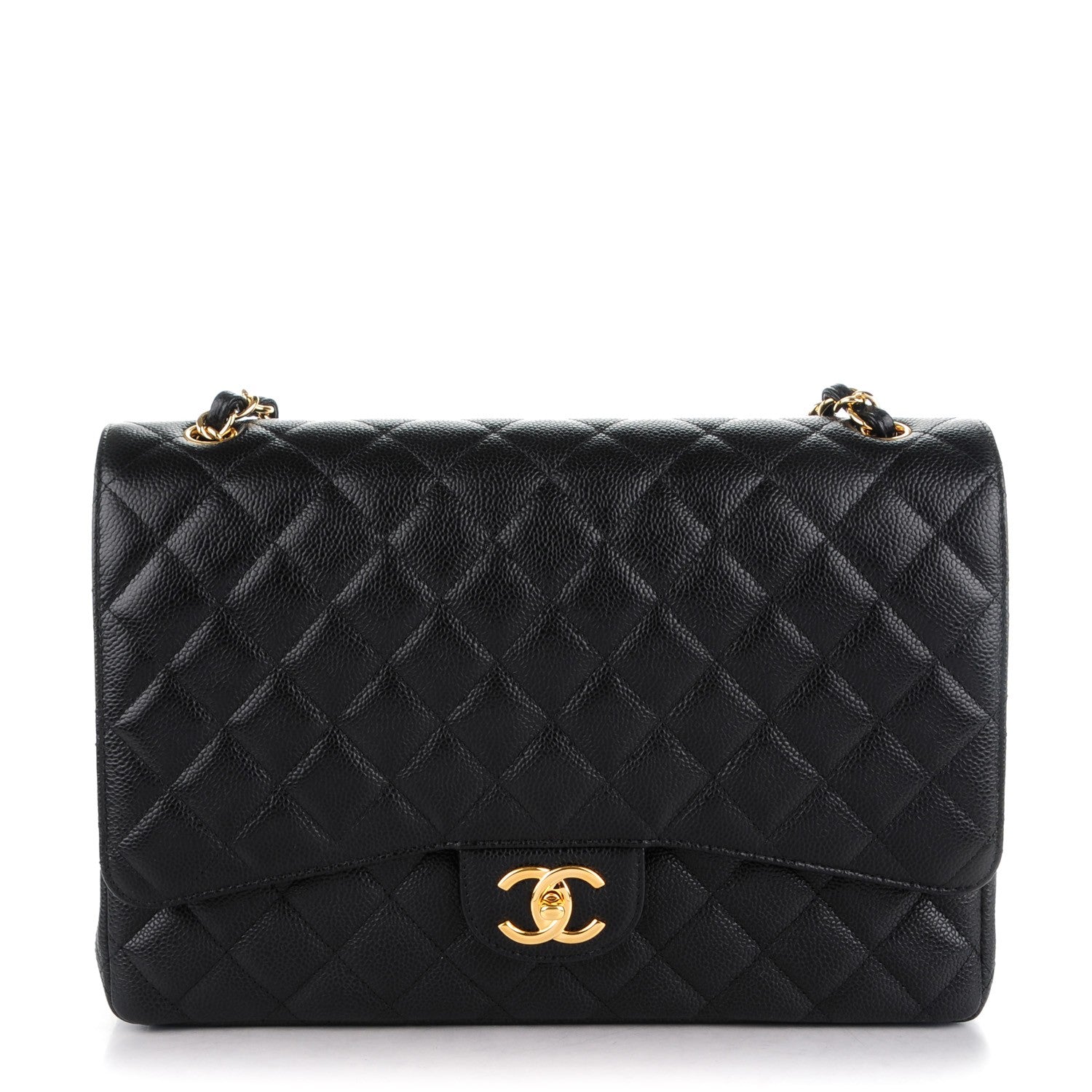 Chanel Caviar Quilted Maxi Double Flap Black 1 of 8