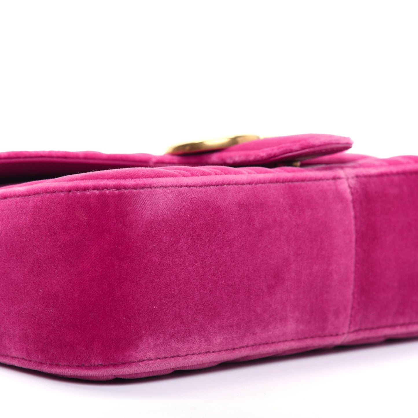 Velvet Matelasse Small GG Marmont Shoulder Bag Light Raspberry Rose