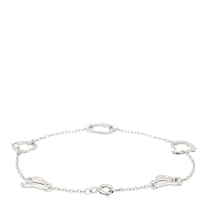 Tiffany Sterling Silver Elsa Peretti Open Heart Bracelet 2 of 3