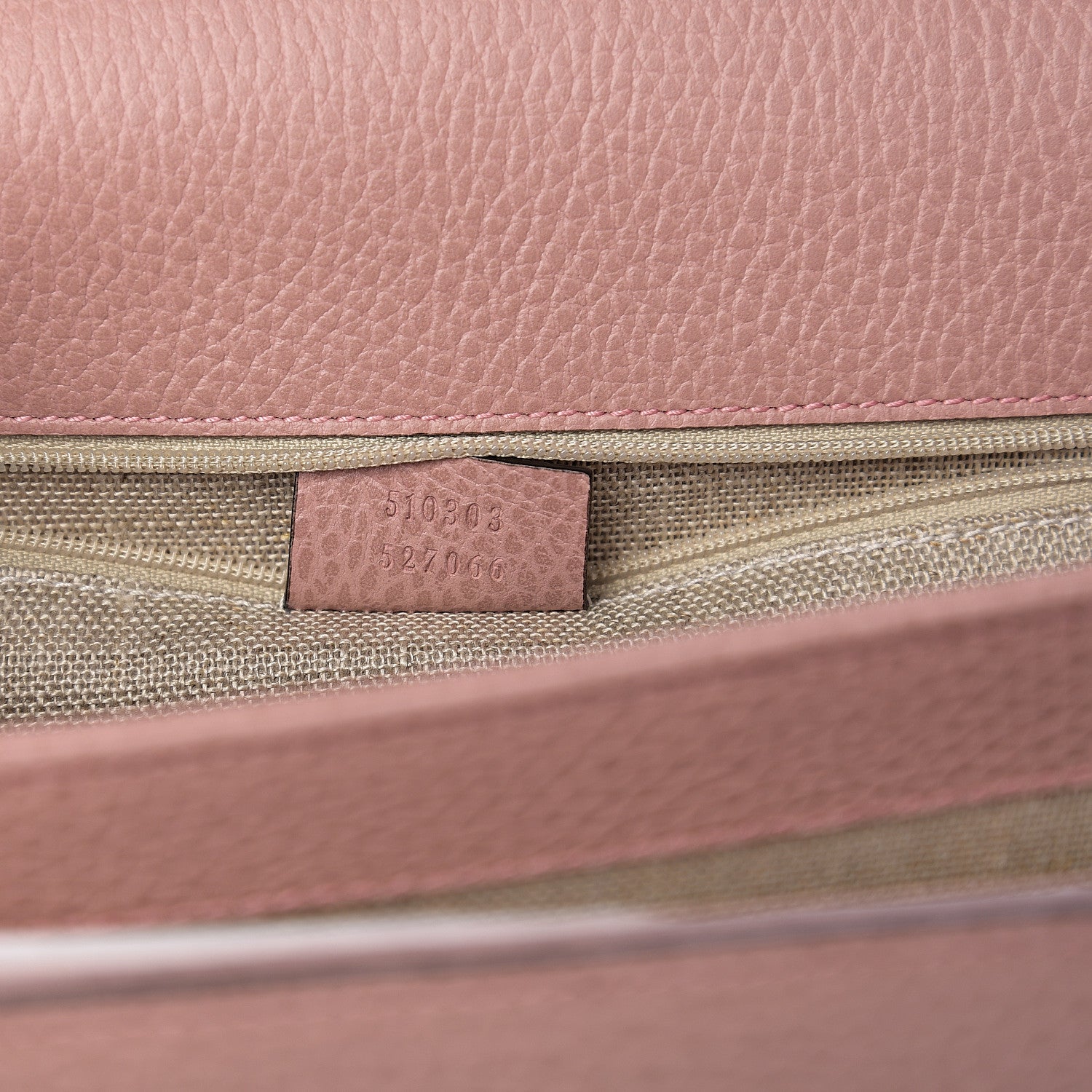 Gucci Dollar Calfskin Interlocking G Shoulder Bag Soft Pink 6 of 9
