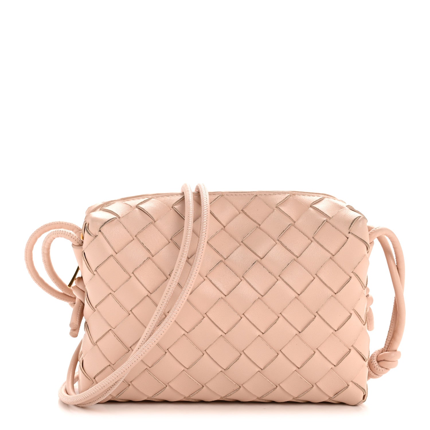 Bottega Veneta Nappa Intrecciato Mini Loop Camera Bag Lotus