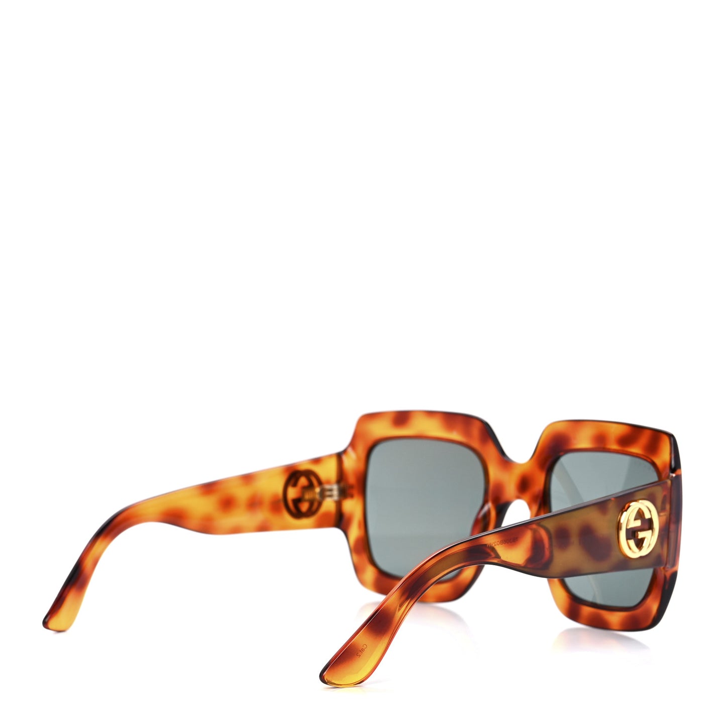 Acetate Square Frame Sunglasses GG 0053S Havana
