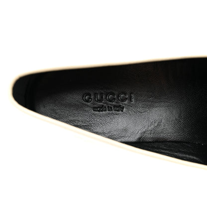 Gucci Canvas GG Monogram Horsebit Womens Jordaan Loafers 36 Gardenia Silver 8 of 12