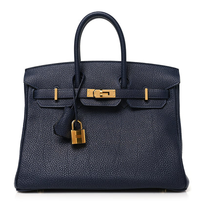 Hermes Togo Birkin 25 Bleu Nuit 1 of 10