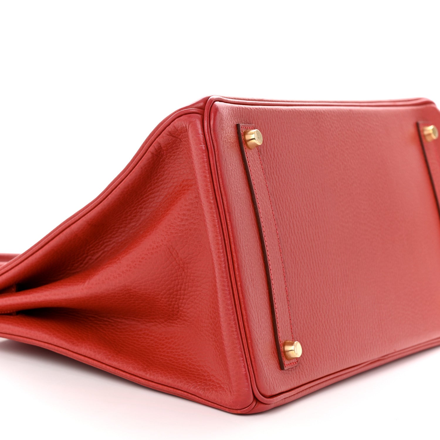 Hermes Ardennes Birkin 35 Rouge Vif 9 of 12