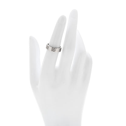 Cartier 18K White Gold 5.5mm LOVE Ring 52 6 2 of 4