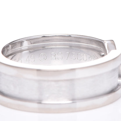Cartier 18K White Gold 6.5mm C De Ring 49 4.75 5 of 6