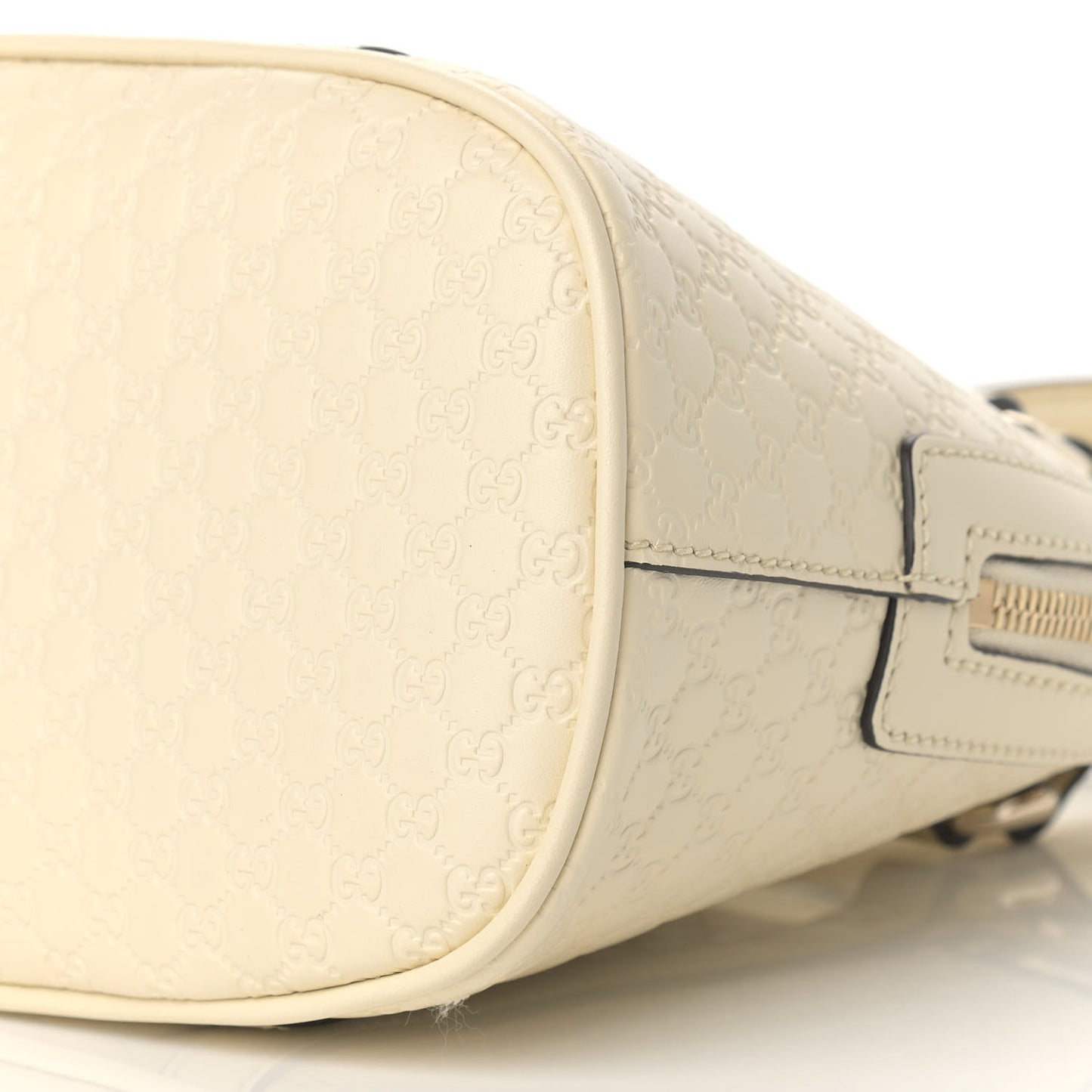 Soft Microguccissima Mini Dome Bag Ivoire