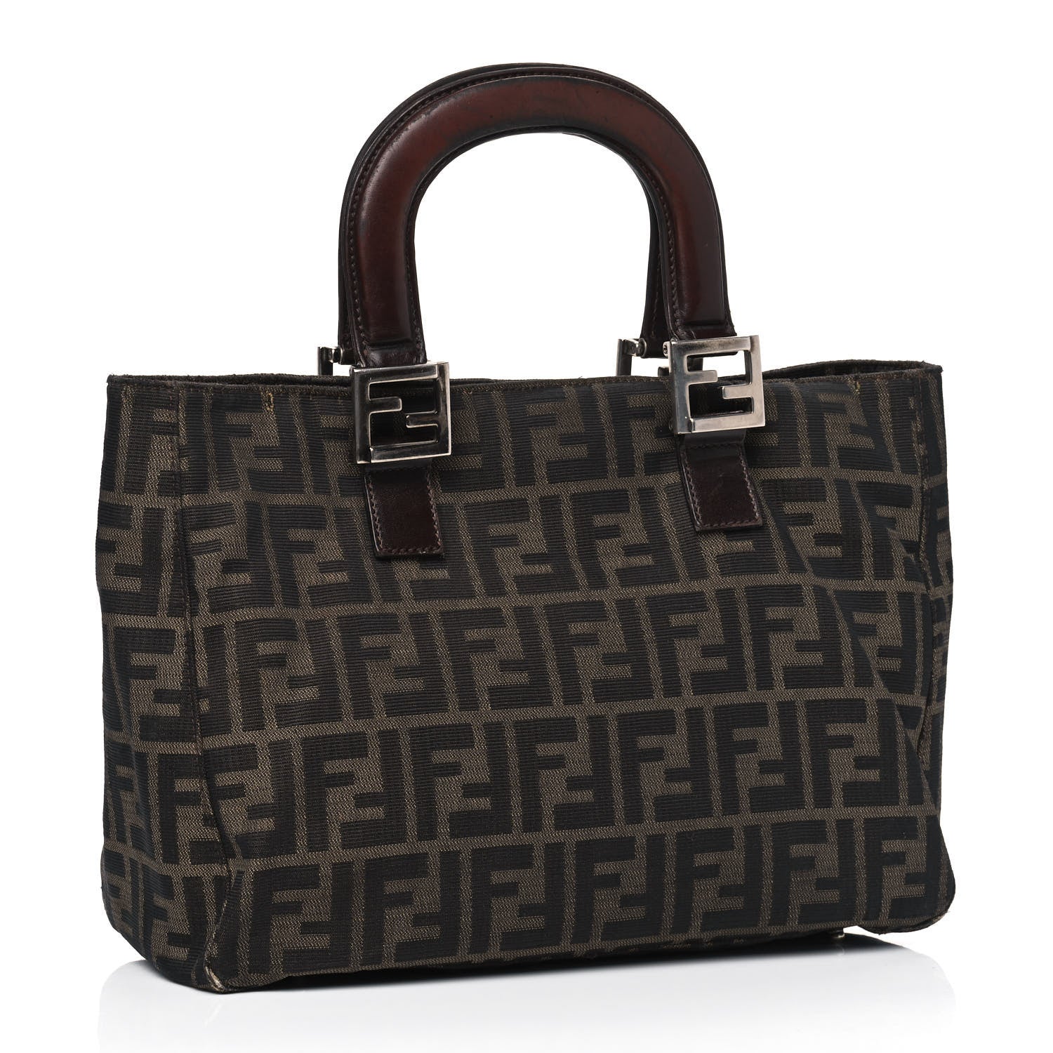 Fendi Zucca Top Handle Tote Tobacco 2 of 19
