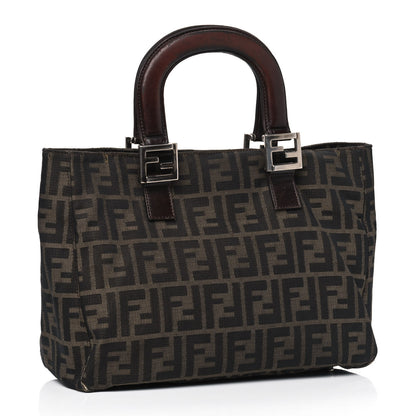 Fendi Zucca Top Handle Tote Tobacco 2 of 19