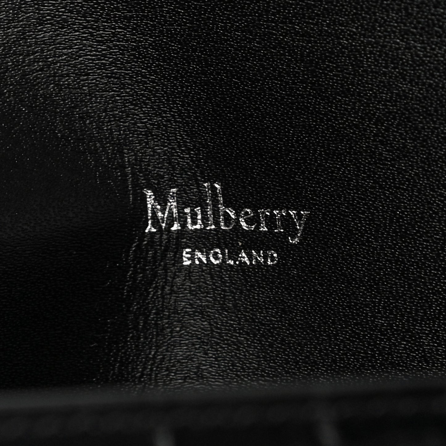 Crocodile Embossed Calfskin Darley Cosmetic Pouch Black