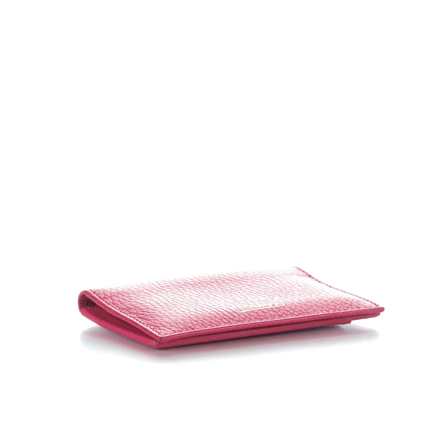 Dollar Calfskin Swing Train Pass Card Case Blossom