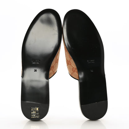 Gucci X MLB Monogram NY Yankees Embroidered Womens GG Slippers 36 Beige Ruggine 5 of 8