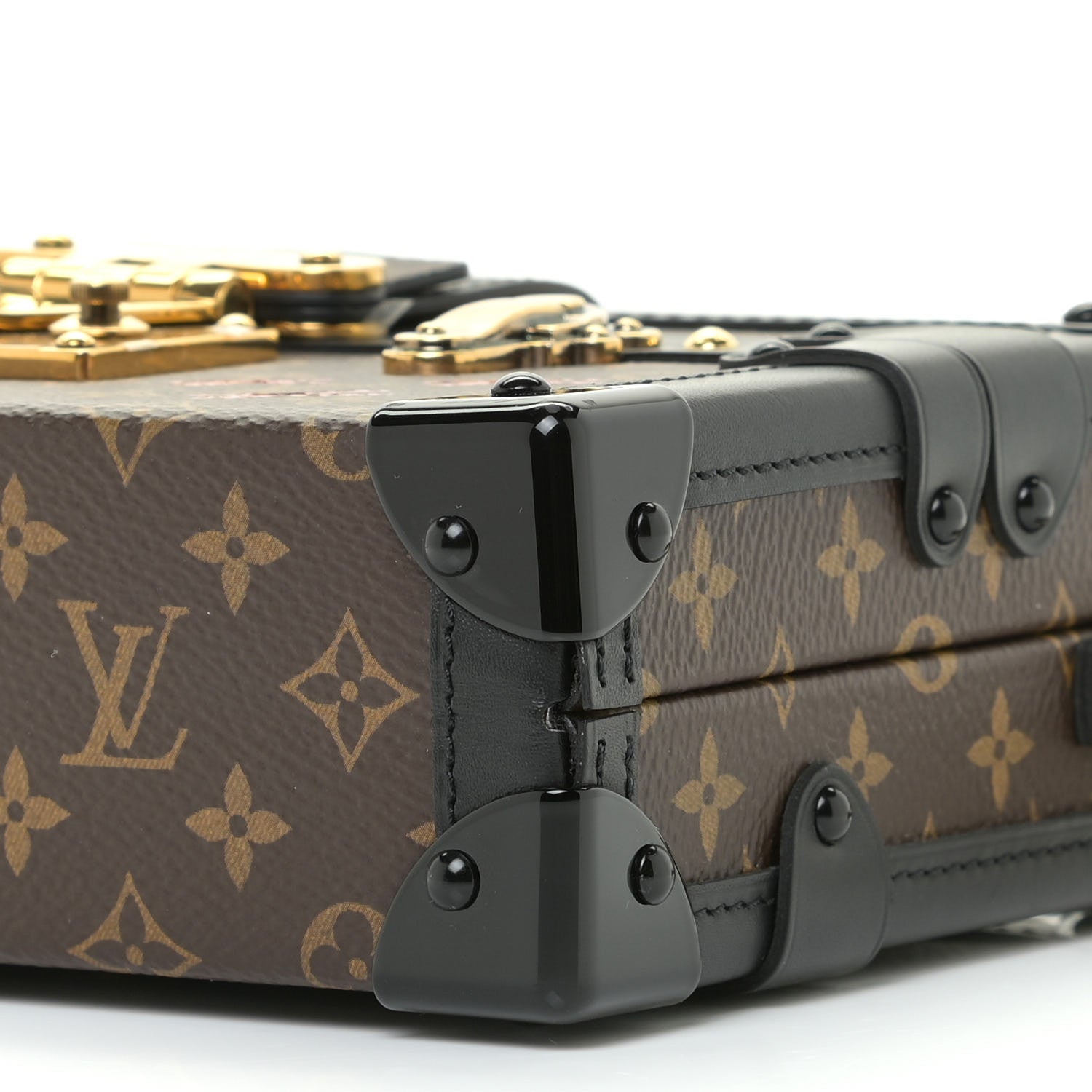 Louis Vuitton Monogram Petite Malle Black 6 of 10