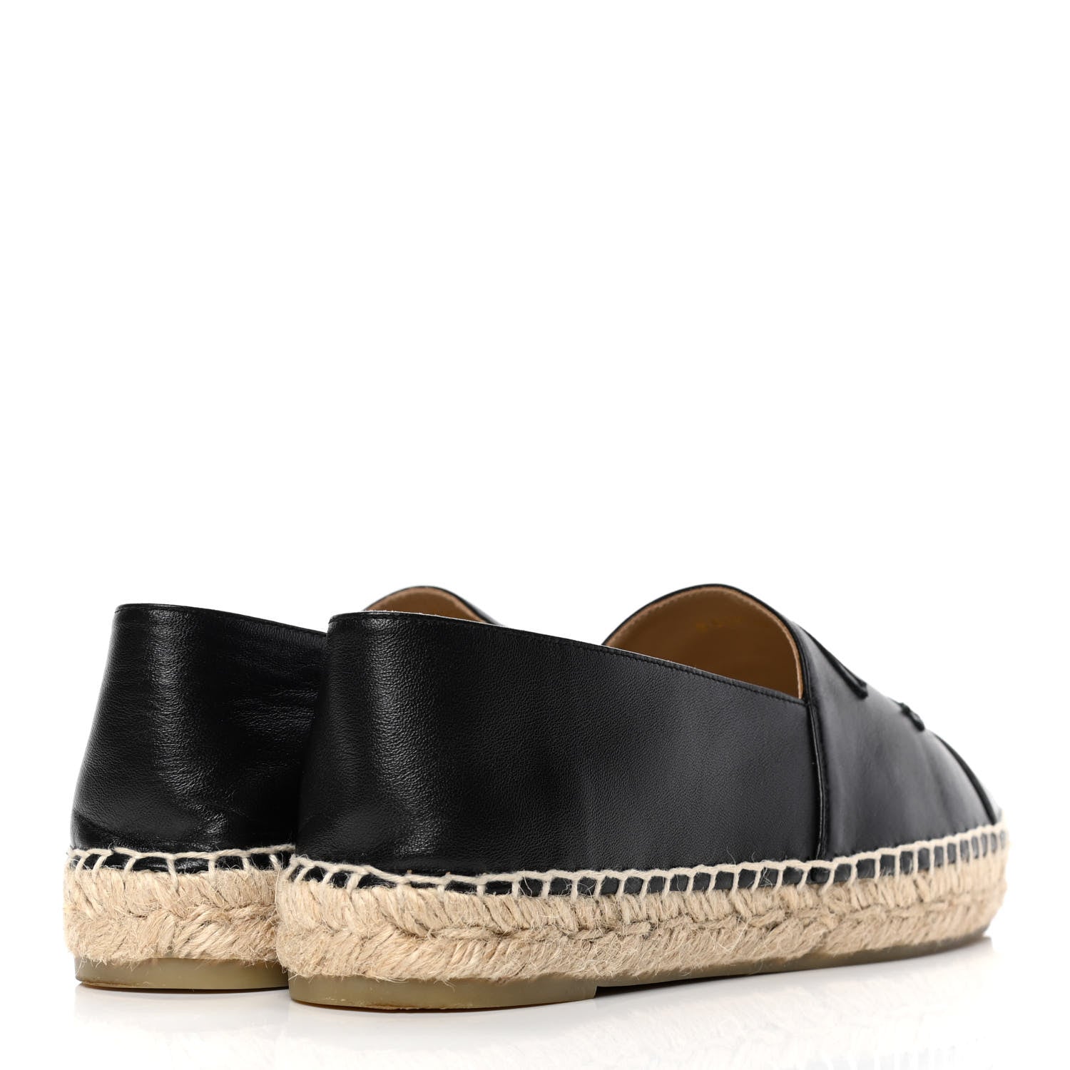 Chanel Lambskin CC Espadrilles 40 Black 3 of 5