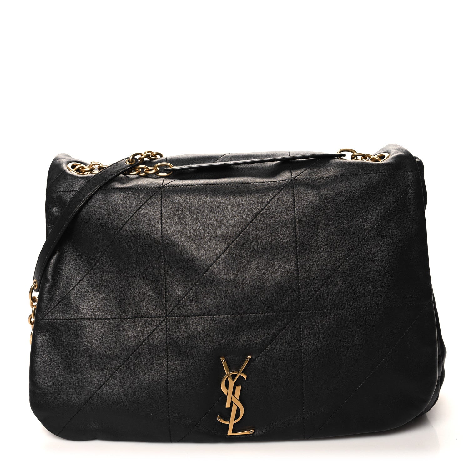 Saint Laurent Lambskin Matelasse Monogram Large Jamie 4.3 Black 1 of 10
