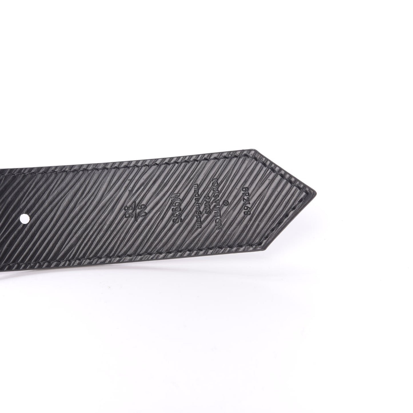 OUIS VUITTON Monogram Epi 35mm LV Circle Reversible Belt 90 36 Black