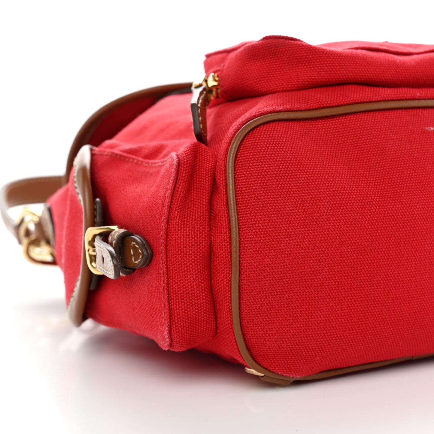 Canapa Soft Calfskin Mini Backpack Rosso Brandy