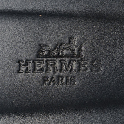 Hermes Box Calfskin Oran Sandals 37 Black 9 of 9