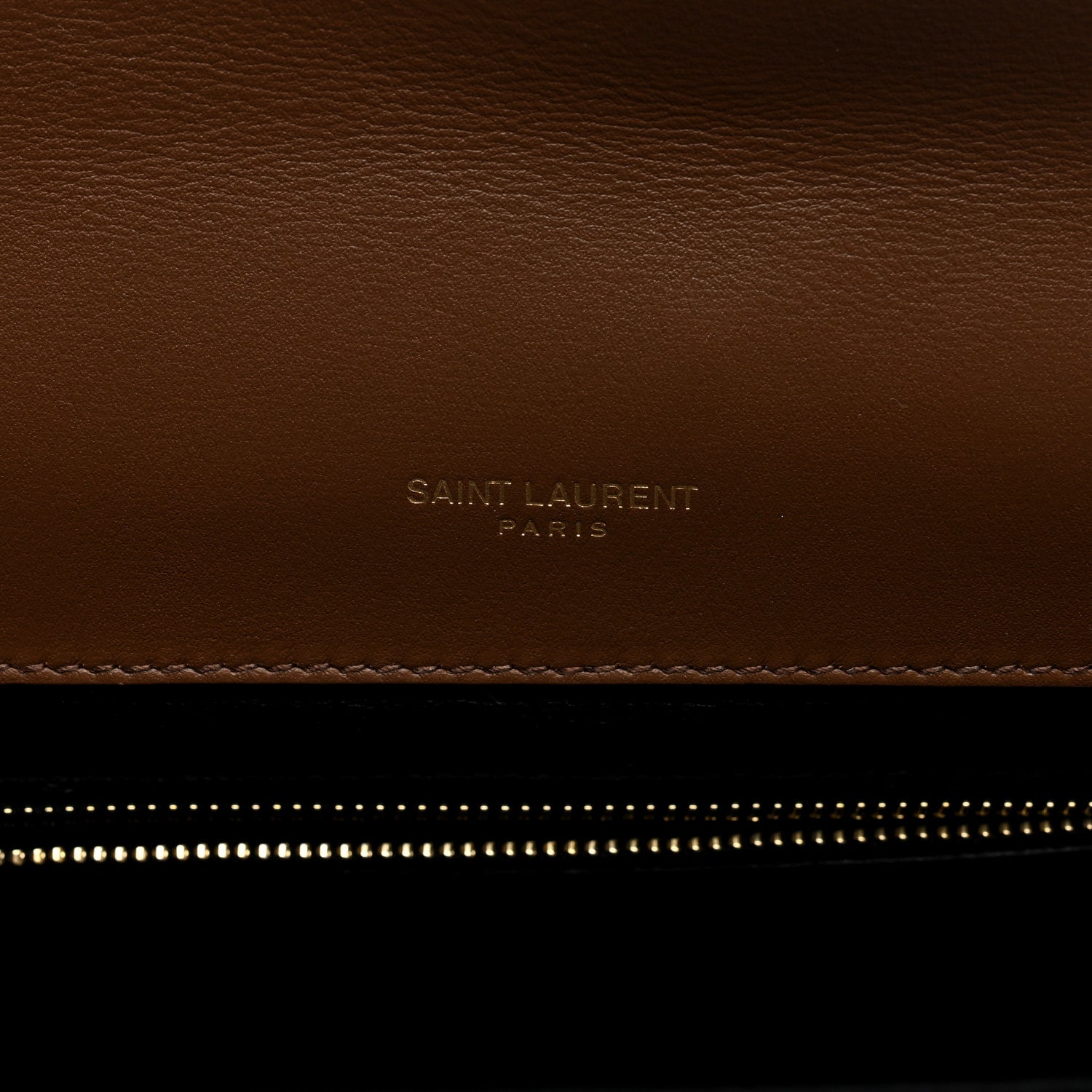 Saint Laurent Nubuck Shearling Quilted Medium Gaby Satchel Natural Tan 6 of 10