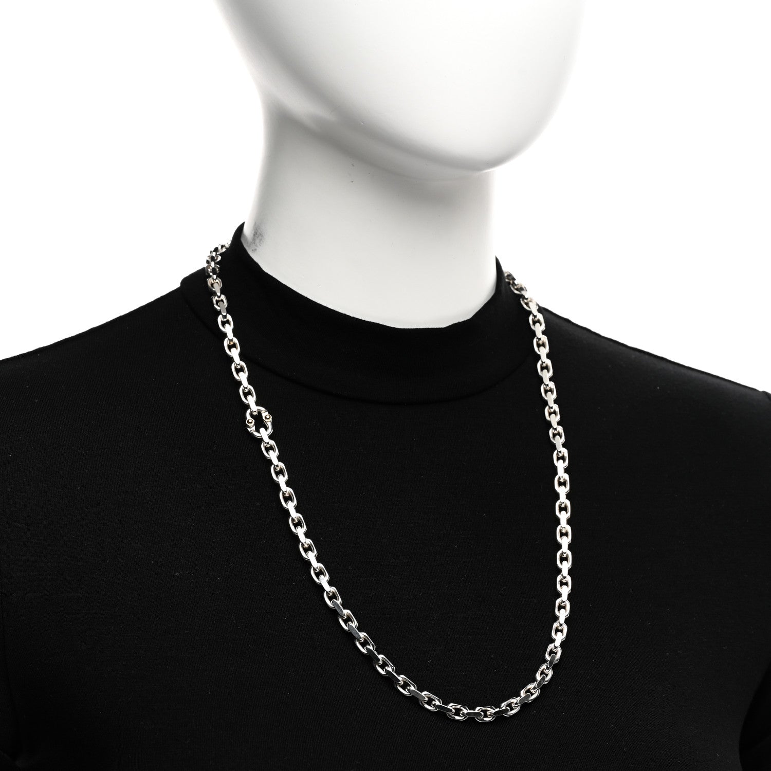 Tiffany Sterling Silver 18K Yellow Gold Makers Chain Necklace 24" 2 of 4