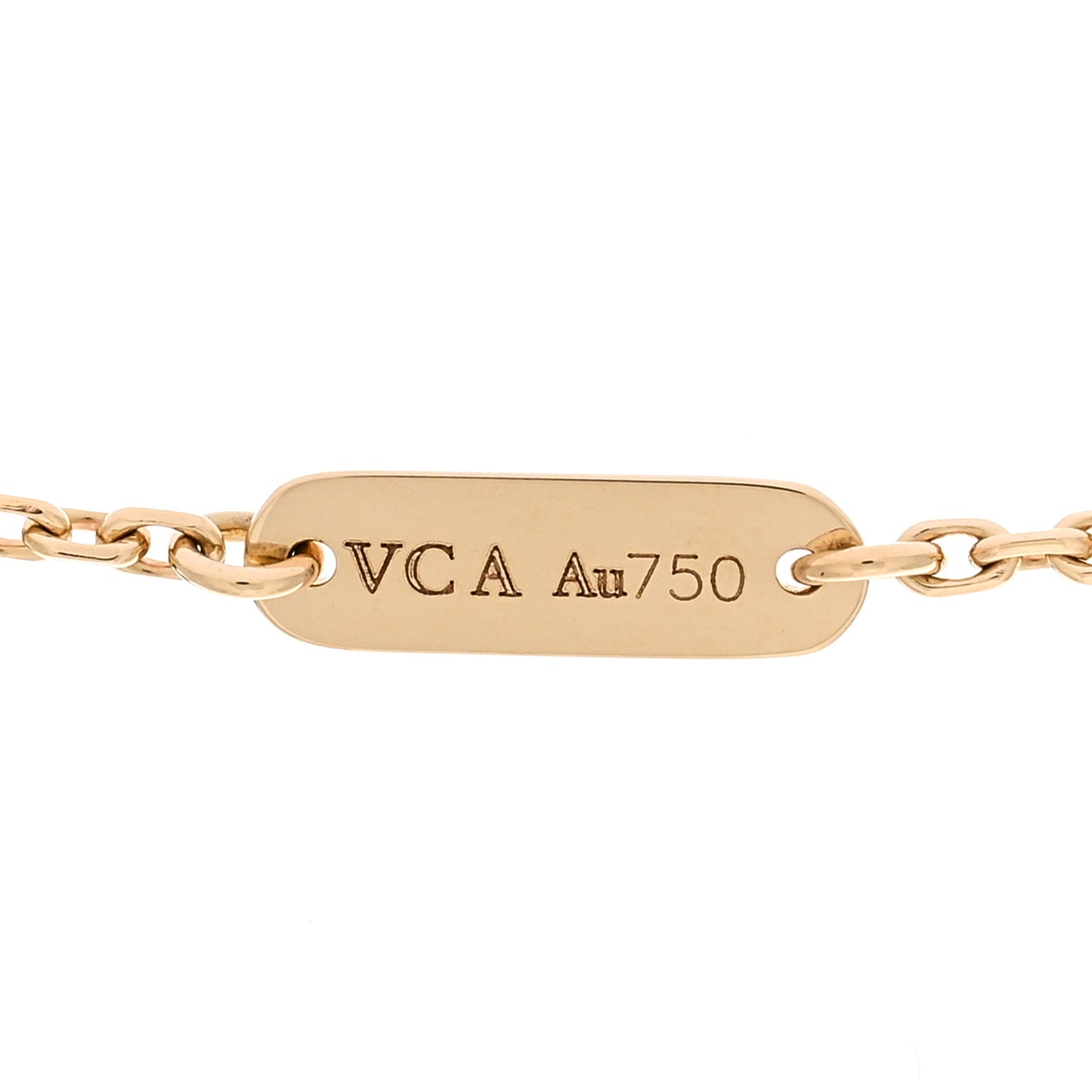 18K Yellow Gold Turquoise Vintage Alhambra Pendant Necklace