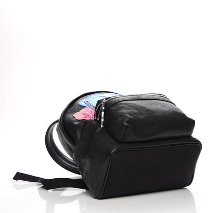 Saint Laurent Sheepskin Love Appliqué Mini City Backpack Black 4 of 7