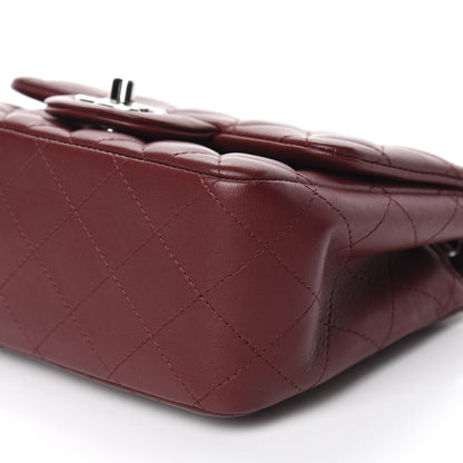 Chanel Lambskin Quilted Mini Square Flap Burgundy 7 of 10