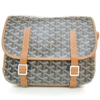 Goyard Goyardine Belvedere MM Messenger Bag Black Gold 1 of 5