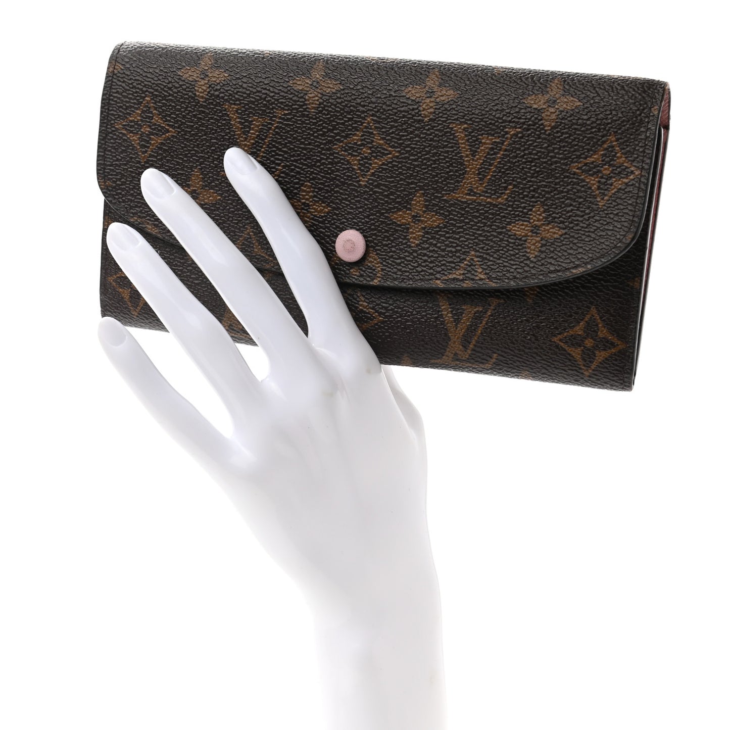Monogram Emilie Wallet Rose Ballerine