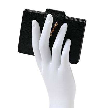 Versace Calfskin Virtus Gusset Wallet Black 2 of 6