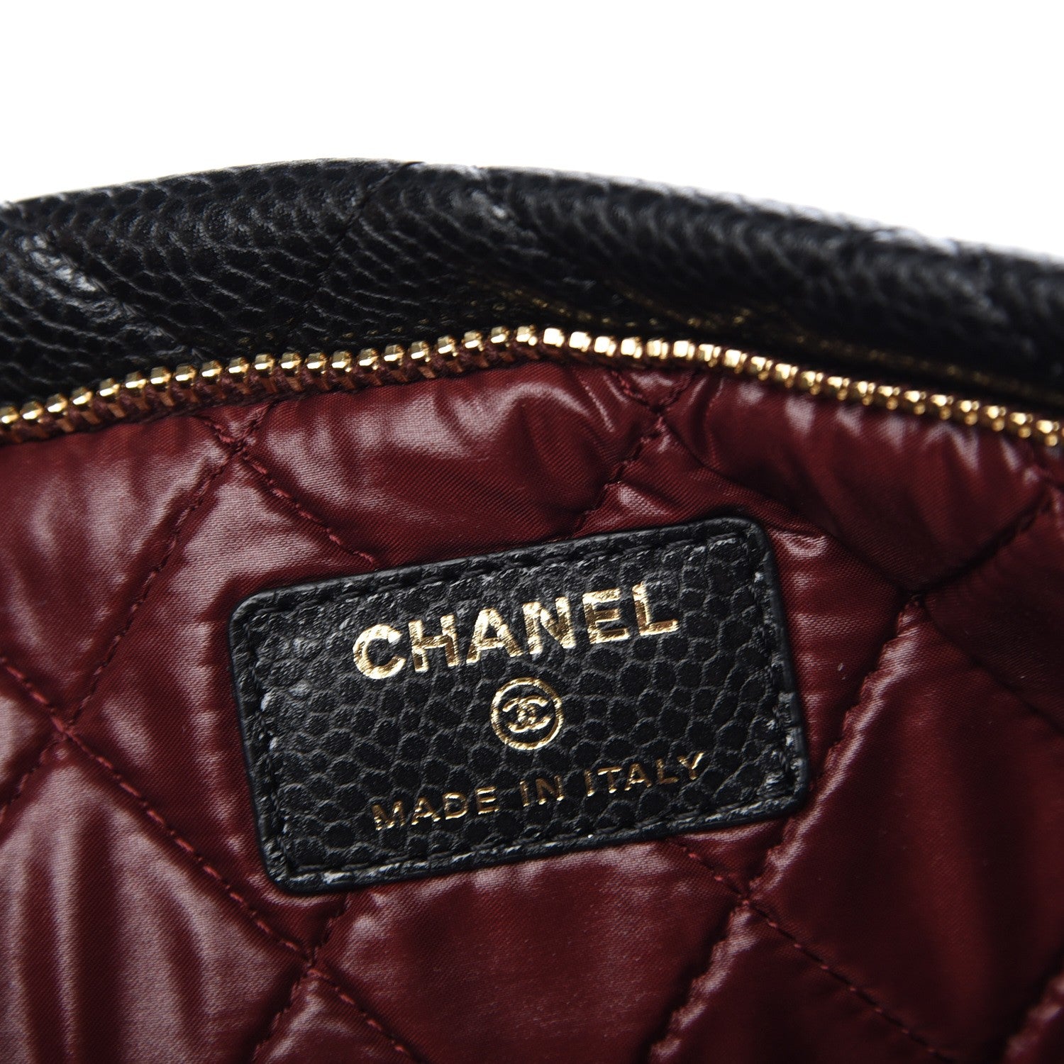Chanel Caviar Quilted CC Beauty Clutch Black 7 of 8