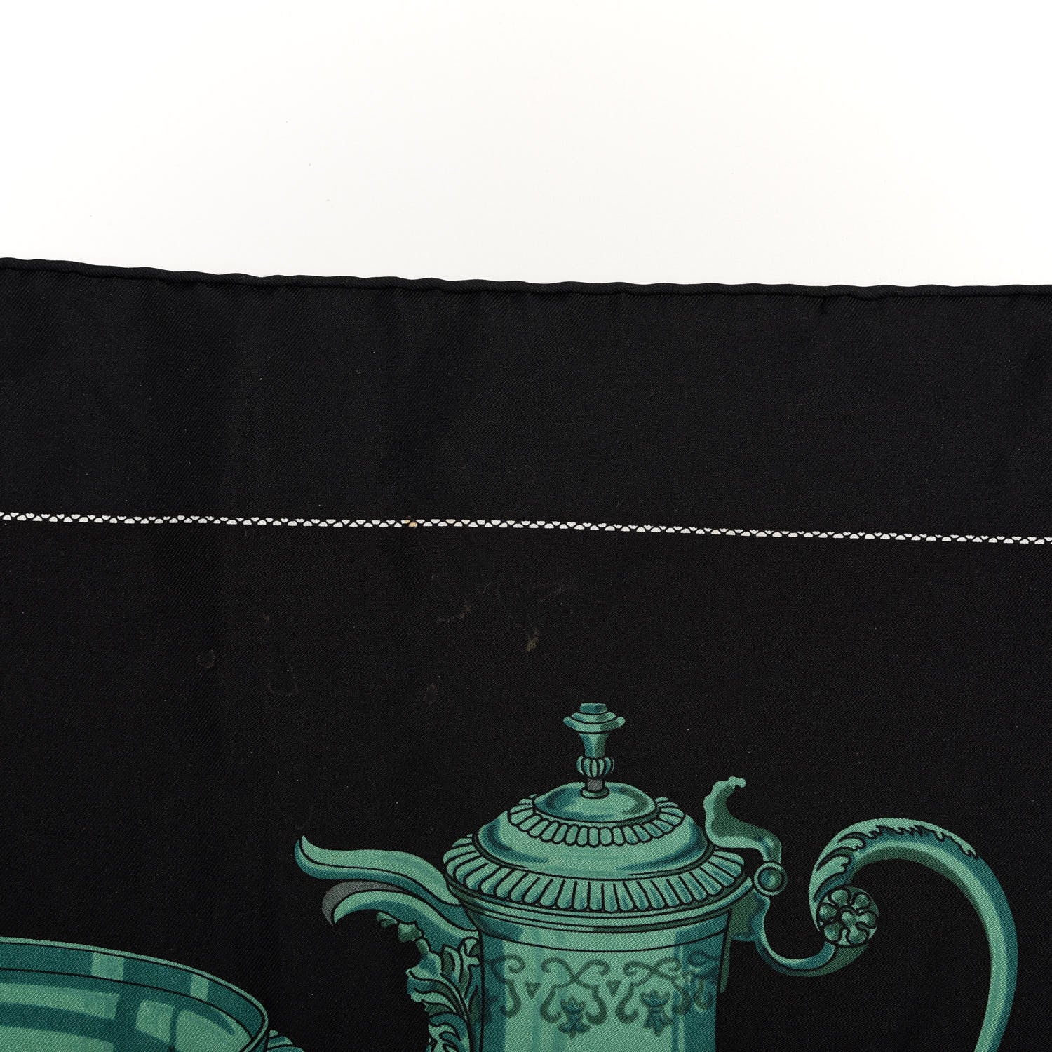 Hermes Silk Gastronomie Scarf 90 Black 5 of 6