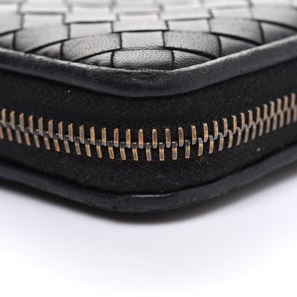 Bottega Veneta Nappa Intrecciato Zip Around Coin Purse Black 12 of 12