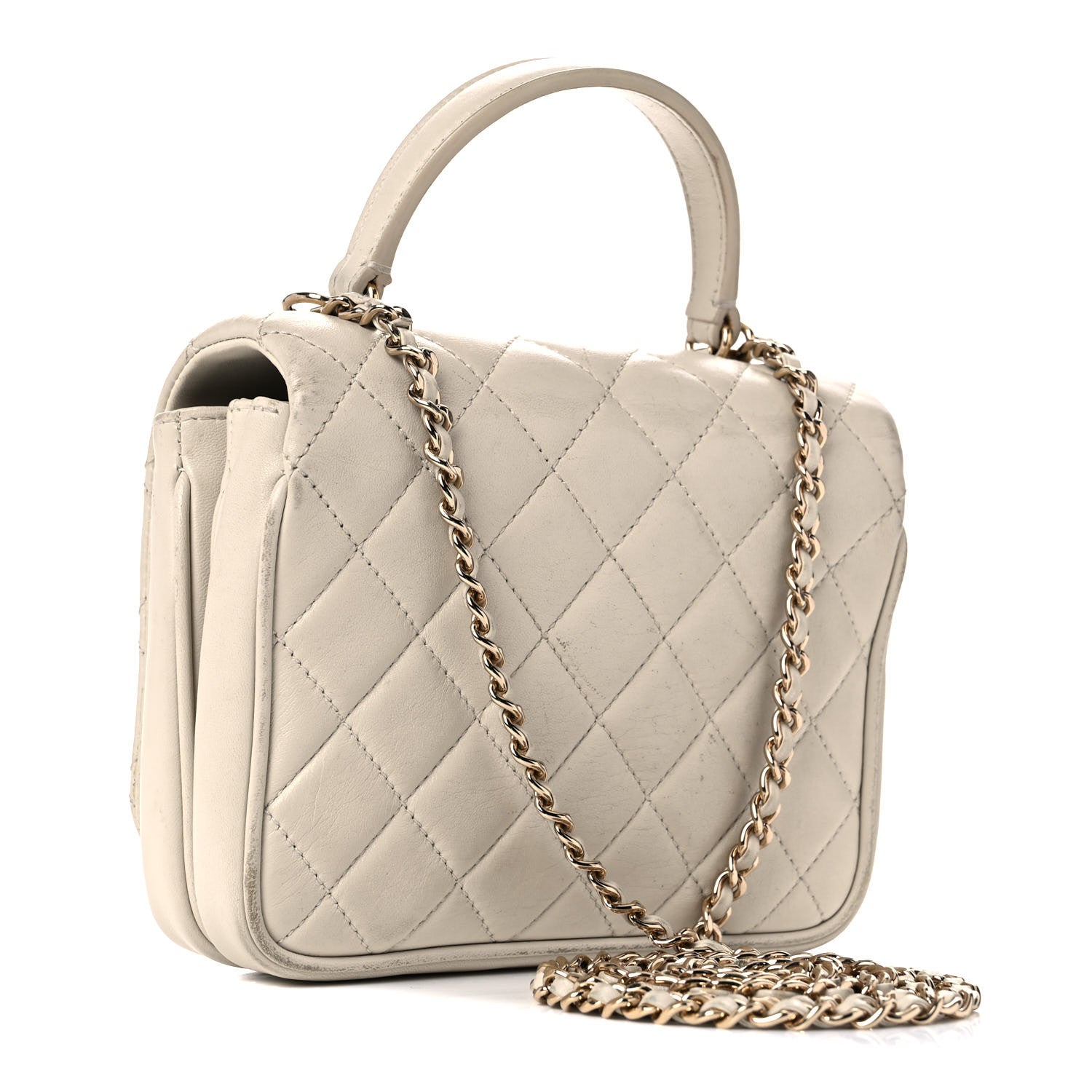 Chanel Lambskin Quilted Mini Citizen Chic Flap Ivory Ivory 3 of 28