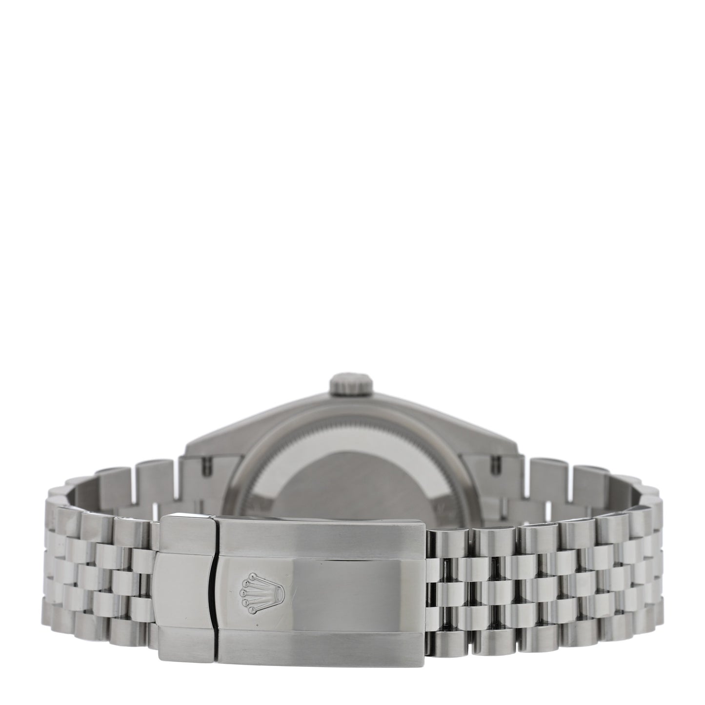 Stainless Steel 18K White Gold 36mm Oyster Perpetual Datejust Watch Bright Black 126234