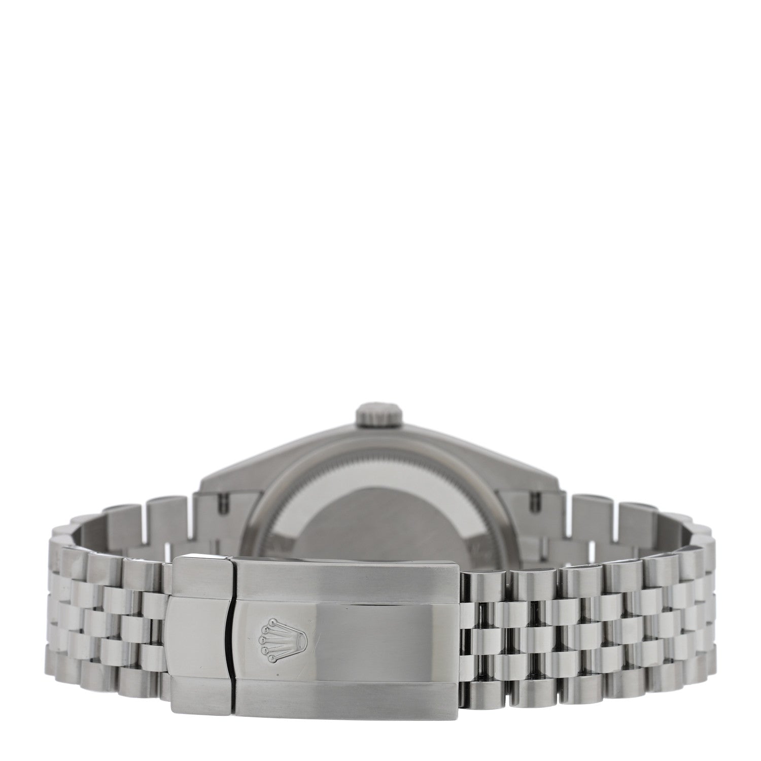 Rolex Stainless Steel 18K White Gold 36mm Oyster Perpetual Datejust Watch Bright Black 126234 3 of 5